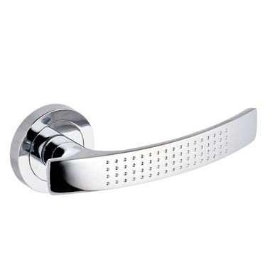 Cecilia Lever on Rose Door Handle Polished Chrome 