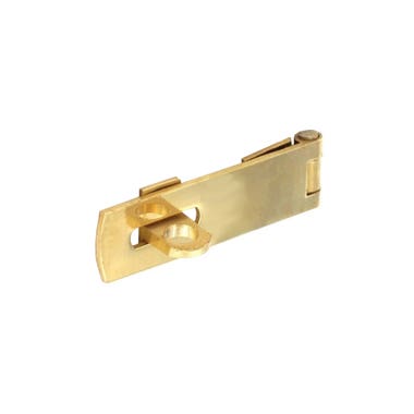 Brass Hasp and Staple 2" - Polished Brass