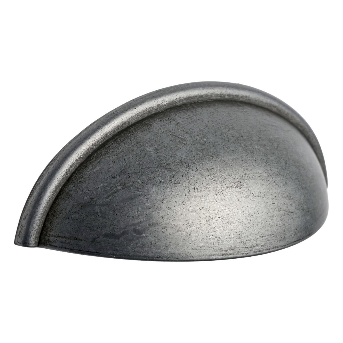64mm Gate Pull & Backplate Pewter Finish Cupboard Cabinet Handle. 