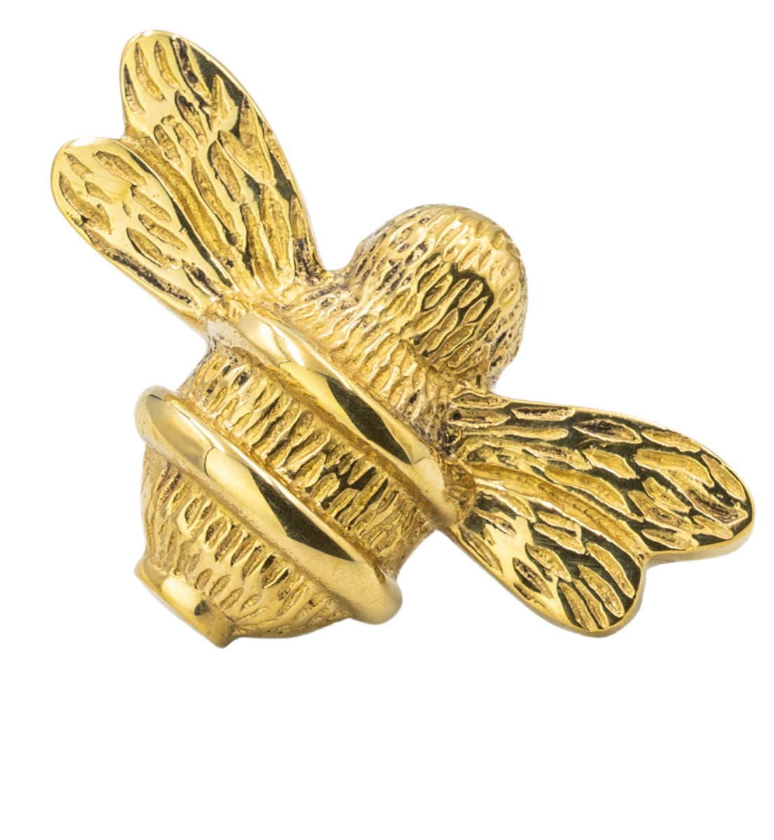 Brass Bumble Bee Cabinet Knob - Gold Polished Brass - 63 x 45mm - Hardware Solutions